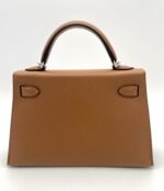 Kelly 20 Epsom Sellier Alezan Double Strap PHW - Image 2