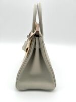 Birkin 25 Togo Gris Perle / Nata Verso PHW - Image 5