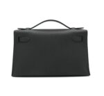 Kelly Pochette Special Order HSS Swift Black / Gris Perle PHW - Image 2