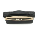 Kelly Pochette Special Order HSS Swift Black / Gris Perle PHW - Image 4