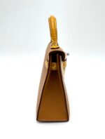 Kelly 20 Epsom Sellier Sesame Shiny Alligator Touch Jaune Ambre PHW - Image 4