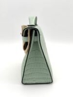 Kelly Pochette Matte Alligator Vert D'eau GHW - Image 3
