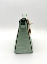 Kelly Pochette Matte Alligator Vert D'eau GHW - Image 4