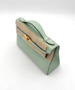 Kelly Pochette Matte Alligator Vert D'eau GHW - Image 5