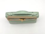 Kelly Pochette Matte Alligator Vert D'eau GHW - Image 6