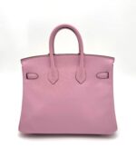 Birkin 25 Swift Mauve Sylvestre PHW - Image 2