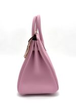 Birkin 25 Swift Mauve Sylvestre PHW - Image 5
