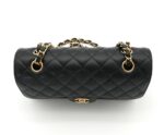 Caviar Quilted Small Double Flap Bag Black GHW - Image 5