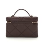 Caviar Quilted Slim Vanity Bag Dark Brown GHW - Image 2