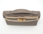 Kelly Pochette Swift Gris Tourterelle GHW - Image 3