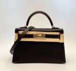 Kelly 20 Epsom Sellier Bai Brun Permabrass