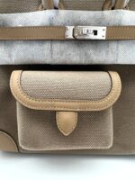 Birkin 25 Cargo Beige Marfa Swift PHW Limited Edition - Image 5