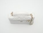 Caviar Quilted Slim Vanity Bag White GHW - Image 3