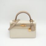 Kelly 25 Epsom Sellier Craie Trench GHW - Image 3