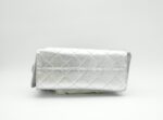 Mini 25 Handbag Metallic Grained Calfskin Silver - Image 7