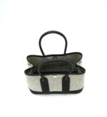 Mini Garden Party Negonda Canvas Ecru Black PHW - Image 2