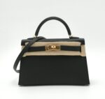 Kelly 20 Epsom Sellier Black GHW