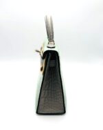 Kelly 20 Sellier Matte Alligator Vert D'eau / Gris Perle GHW - Image 3