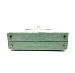 Kelly 20 Sellier Matte Alligator Vert D'eau / Gris Perle GHW - Image 5