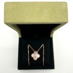 2025 Holiday Pendant Necklace 18K Rose Gold / Pink Mother of Pearl