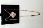 2025 Holiday Pendant Necklace 18K Rose Gold / Pink Mother of Pearl - Image 3