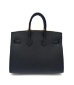 Birkin 25 Epsom Sellier Black PHW - Image 2