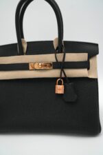 Birkin 30 Togo Black RGHW - Image 5