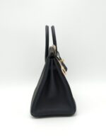 Birkin 25 Togo Special Order HSS Black / Dark Blue GHW - Image 7