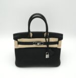 Birkin 30 Togo Black PHW - Image 4
