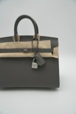 Birkin 25 Epsom Sellier Gris Meyer PHW - Image 4