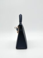 Kelly 20 Chevre Mysore Sellier Verso Navy Blue / Bleu Zellige PHW - Image 4