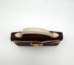 Kelly 20 Epsom Sellier Tricolor Terre / Craie / Ebene GHW - Image 7