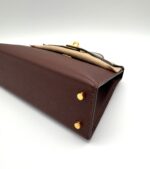 Kelly 20 Epsom Sellier Tricolor Terre / Craie / Ebene GHW - Image 9