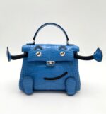 Kelly Doll Matte Alligator Bleu Zellige / Caban Touch PHW - Image 3