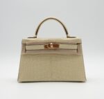 Kelly 20 Sellier Matte Alligator Vanille GHW