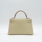 Kelly 20 Sellier Matte Alligator Vanille GHW - Image 2