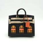 Birkin 20 Faubourg "Midnight" Sellier Black Matte Alligator PVD