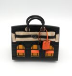 Birkin 20 Faubourg "Midnight" Sellier Black Matte Alligator PVD - Image 3