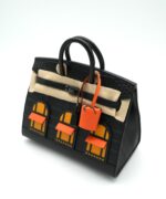 Birkin 20 Faubourg "Midnight" Sellier Black Matte Alligator PVD - Image 4
