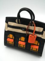 Birkin 20 Faubourg "Midnight" Sellier Black Matte Alligator PVD - Image 5