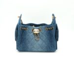 Mini 25 Handbag Blue Denim GHW