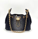 Mini 25 Handbag Black Denim GHW