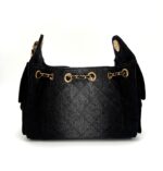 Mini 25 Handbag Black Denim GHW - Image 2