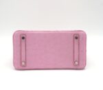 Birkin 25 Retourne Ostrich Bubblegum PHW - Image 7