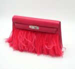 Kelly Elan Foile Chevre Rose Extreme / Ostrich Feather PHW - Image 5