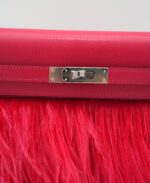 Kelly Elan Foile Chevre Rose Extreme / Ostrich Feather PHW - Image 7
