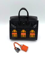 Birkin 20 Faubourg "Midnight" Sellier Black Matte Alligator PVD - Image 2