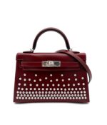 Kelly 20 Clouté Box Leather Rouge H PHW