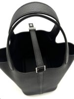 Picotin Lock 18 Taurillon Clemence Black PHW - Image 4