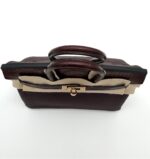 Birkin 25 Togo Rouge Sellier Matte Alligator Touch Permabrass - Image 3